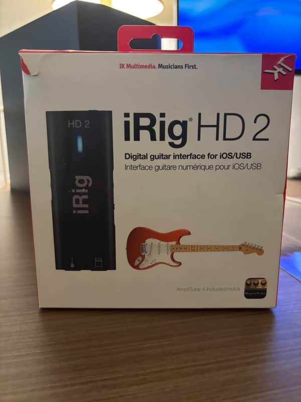 IK Multimedia iRig HD 2 Mobile USB Guitar Interface 2010s - Black image 1