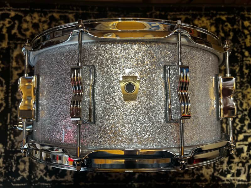 Ludwig 6.5" x 14" Classic Maple Snare Drum - Silver Sparkle image 1