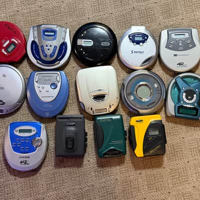 JVC,  Philps, ETC.. Walkman Cassette Player and CD Discman ALL WORKING 14 PIECE image 2