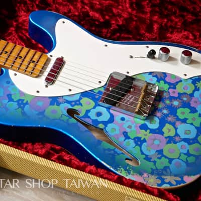 2018 Fender Custom Shop NAMM Limited Edition 50's Thinline Telecaster Relic-Blue Flower. image 2