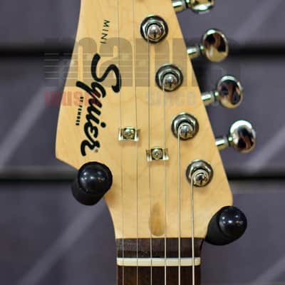 Fender Squier Mini Stratocaster Black Left-Handed Short-Scale Electric Guitar image 4