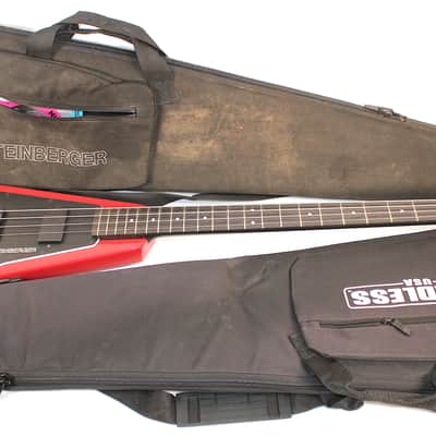 Steinberger XP-2A Headless Bass 1988 • Red • Active EMGs • Restored image 16