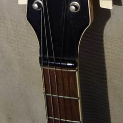 66 EKO Semiacoustic Model 360/2V Florentine THIN -LINE Double Cutaway Sunburst, Vibrola, EX+ image 6