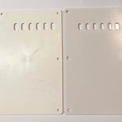 Stratocaster Style Backplates Cavity Covers White Parchment image 3