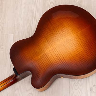 Harvey Leach Cutaway Acoustic Archtop 18" Carved Top, Spruce & Tiger Maple w/ Case image 17