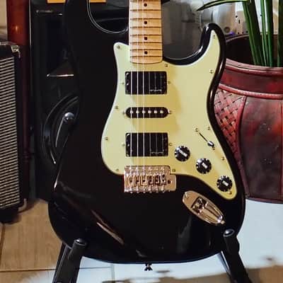 Fender Squire Stratocaster 2025 - Gloss Black, Mint Green, HSH p/ups image 1