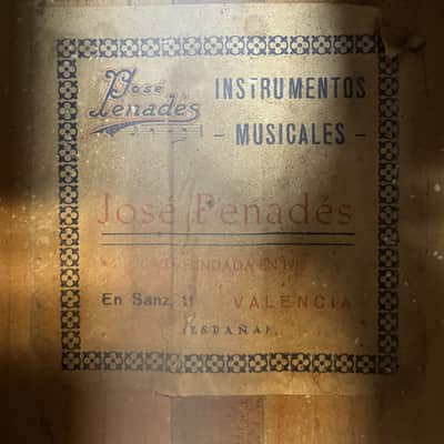Jose Penades  Flamenco with Tuners 1965 - French Polish image 1