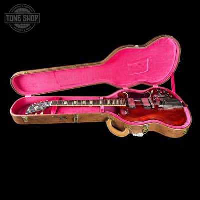 Used 2020 Gibson Custom Shop 60th Anniversary 1961 Les Paul SG Standard Sideways Vibrola Cherry w/case TSU25245 image 11