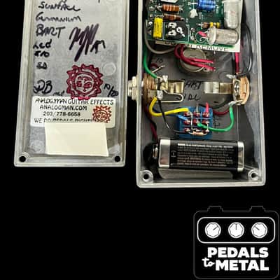 Analogman Sun Face BART Germanium Fuzz with Sun Dial Knob LED, I/O 2020 - 2021 - Gold X16792 image 7