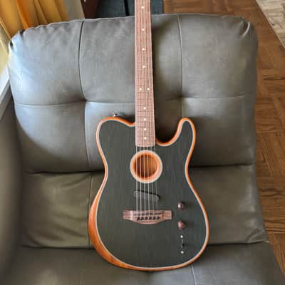Fender Acoustasonic Player Telecaster - Brushed Black - W/Fender Gig Bag image 2