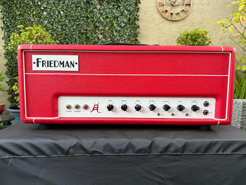 Friedman JEL-50 Jake E. Lee Signature 2-Channel 50-Watt Guitar Amp Head (2024 - Present) - Red image 1