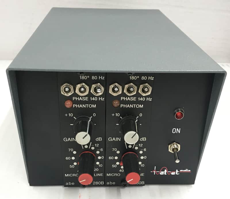 ABE V280 Dual Channel Micpre Lunchbox Super Warm Vintage Sound image 1