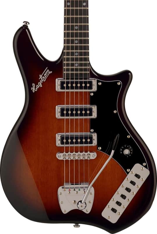 Hagstrom COR-BRB Retroscape Series Condor Brown Burst image 1