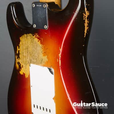 Fender Stratocaster Original Vintage Slab Board 1961 Sunburst (COD 1965VG) image 14