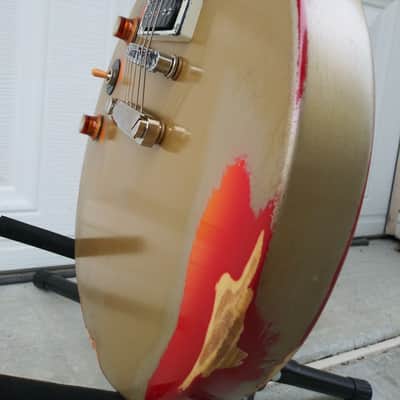 Custom Epiphone Les Paul Special II Relic Gold Over Sunburst Left Handed image 11