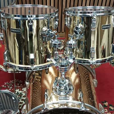 Remo Acousticon Kit In Mirror Gold – 20″, 16″,14″,13″,12″&10″ image 4