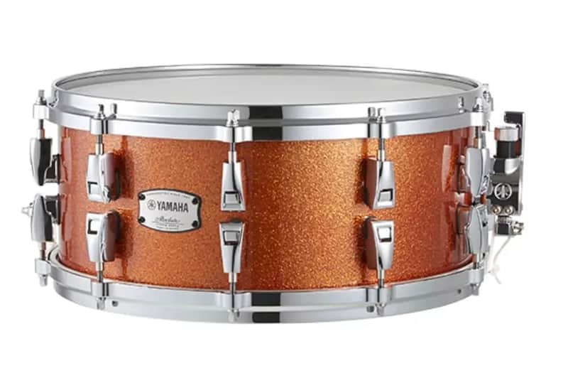 Yamaha AMS-1460 Absolute Hybrid Maple 14x6" Snare Drum - Orange Sparkle image 1