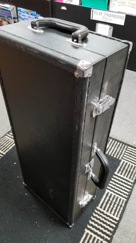 Breitenbach Alto Sax Leather Covered Wood Case Black image 1