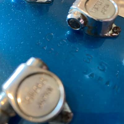 Vintage 1982 Japanese Yamaha SG800s Factory Metallic Blue w/ Vintage Leatherette Case image 11