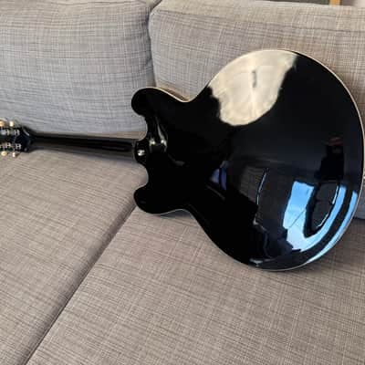 Epiphone Casino Peerless Korea Reissue 2001 Ebony Black with USA Case and Klusons image 2
