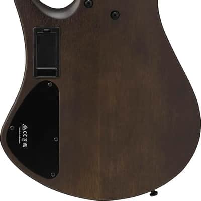 Ibanez EHB605 Headless 5-String Bass Guitar, Jatoba Fingerboard, Walnut Flat image 3
