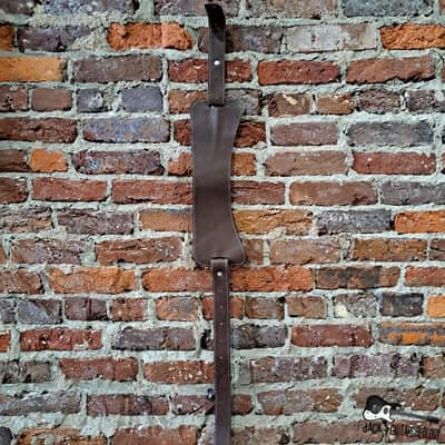 Vintage Wide Leather Guitar Strap (1980s) image 3
