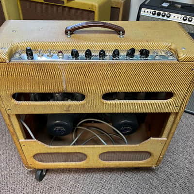 1959 1960 Tweed Fender 5F6-A Bassman 4x10 Combo Amp image 8