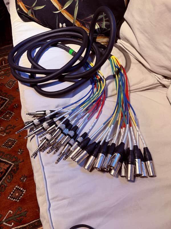 Seismic Audio 16 channel trs to xlrm 15 ft snake image 1