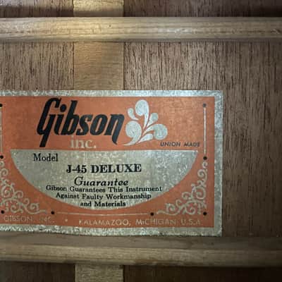 Gibson J45 De Luxe 1973-1975 in Tobacco sunburst image 5