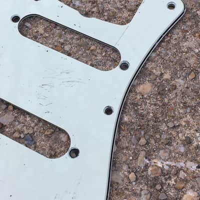Lefty Vintage Fender 1962 Reissue Mint Green Strat Guitar Pickguard 3-ply Aged Relic image 6