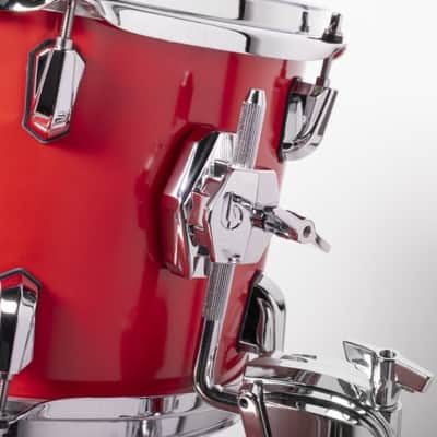British Drum Company Enigma 3pc Club Drum Set Satin Scarlett. New with Full Warranty! image 13