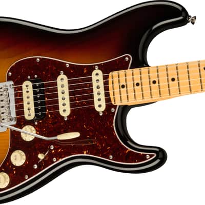 Fender American Professional II Stratocaster HSS with Maple Fretboard 2020 - Present - 3-Color Sunburst image 4