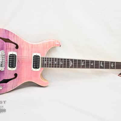 PRS SE Ed Sheeran Flat Back Hollowbody I Baritone Piezo Pink Hombre (s/n: 4276) image 4