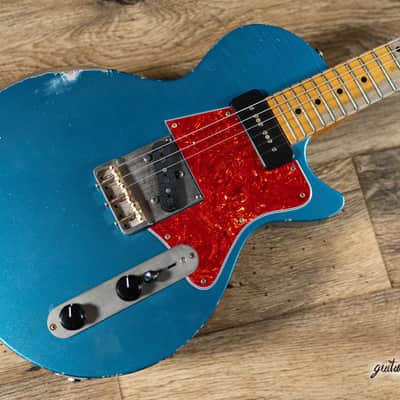 Fano SP6 Oltre Maple Neck P-90/T-Style Guitar w/ Gigbag – Lake Placid Blue image 8