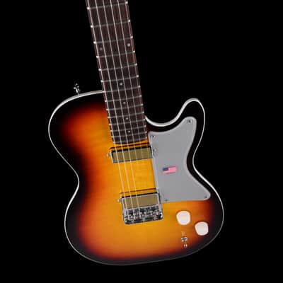 Harmony Factory Special Jupiter Thinline Flame Maple 3 Tone Sunburst With Mono Case - 1 OF 24 image 3