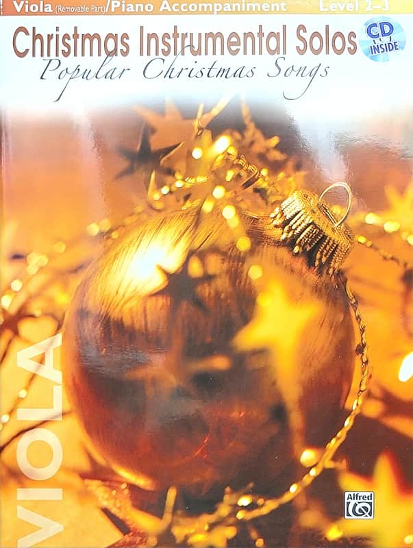 Christmas Instrumental Solos Popular Christmas Songs Viola/Piano Accompaniment Level 2-3 image 1