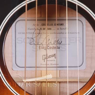 Gibson L00 Custom Shop Elvis Costello Century of Progress  With Case - #9 of 300 @ LA Guitar Sales image 7
