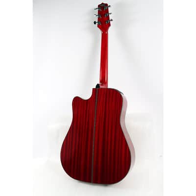 Takamine G Series GD30CE Dreadnought Cutaway Acoustic-Electric Guitar Regular Wine Red image 2