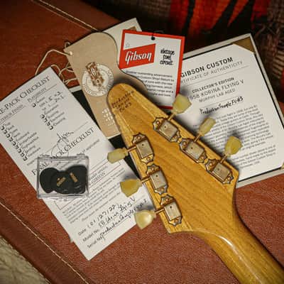 2021 Matched Set 1958 Flying V and Explorer Production Sample #3 "Korina" image 7