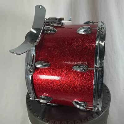 Vintage 14" Slingerland Marching Snare Drum in Red Sparkle image 5