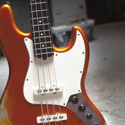 Garage Jazz Bass Candy Tangerine w/ Hepcat Pickups image 2
