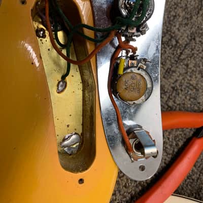 Fender Mustang "All Original " 1969 - Competition Orange w/ Matching Headstock image 14