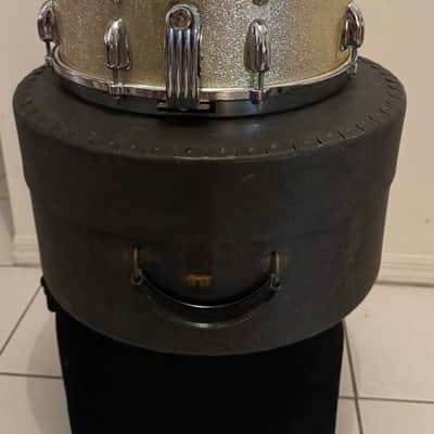Slingerland 59/60 Radio King Super Gene Krupa 14X7 Silver Sparkle unique custom order features image 13