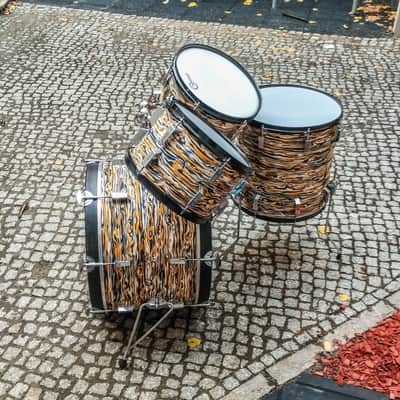 Restored Sonor Champion Vintage Drum Set 70s Pre Phonic - Vaneer image 5