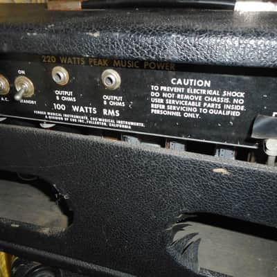 Fender 100 W PA 1975 - Black vinyl image 6