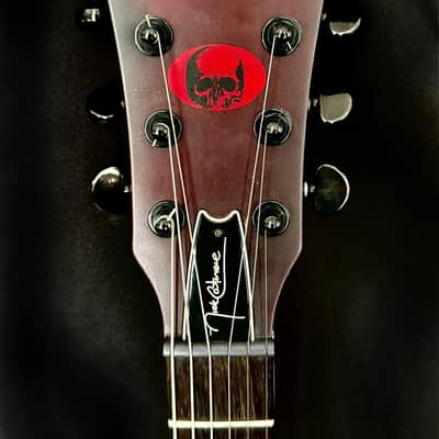 Washburn USA ‘EVIL TWIN’ WASHBURN CUSTOM BOOGIE-STREET NC70 Early 2000s - Red & White image 8