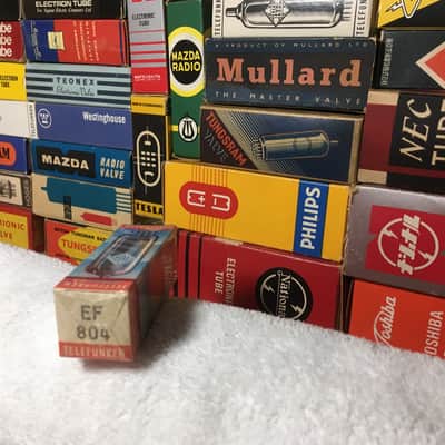 1 x Sealed Box True NOS Telefunken Germany EF804 Vintage Audio Tube ~ V72 / V76 / Siemens / AEG / Neumann / Mics image 1