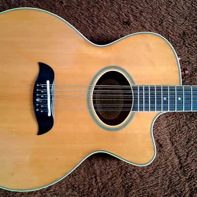 Extremely Rare Vintage 1980s Aria Elecord Model FET-65-12 12 String With Electronics And Arched Top And Bottom image 1