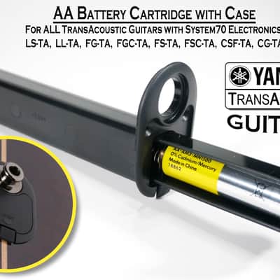 Yamaha Battery Cartridge Box with Holder Case for TransAcoustic Guitar image 1