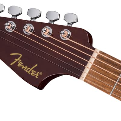 Fender California Standard Redondo Left-Handed, Spruce Top, Black guard, Natural image 4